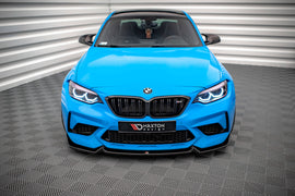 Lip anteriore V.2 Maxton Design compatibile con BMW M2 Competition F87, ABS nero lucido