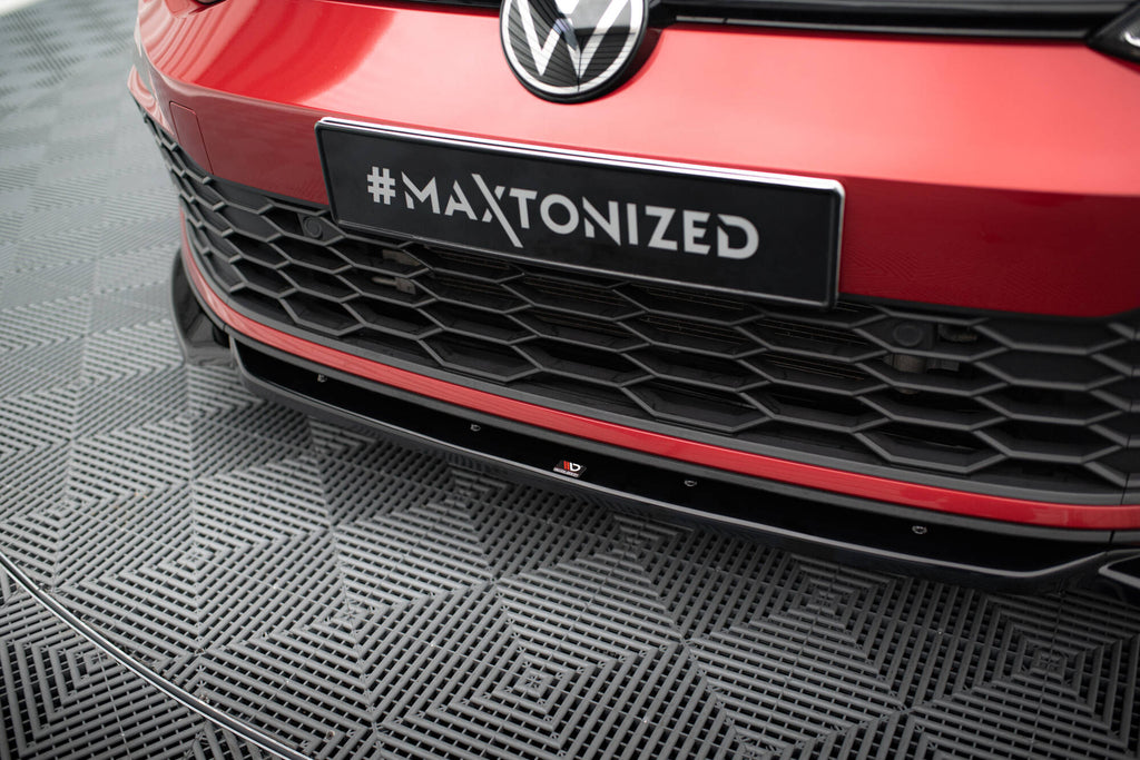 Lip Anteriore V.2 Volkswagen Golf Mk8 + Flap GTI / GTE / GTD — vista laterale