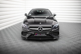Lip anteriore V.2 Maxton Design per Mercedes Classe E Coupé C238 AMG-Line, ABS nero lucido