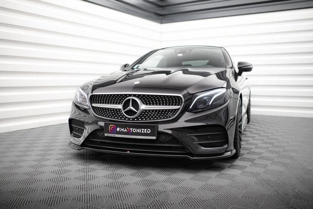 Dettaglio dello splitter anteriore in ABS per Mercedes Classe E Cabriolet A238