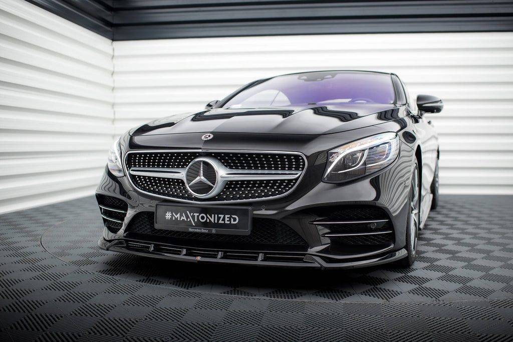 Lip Anteriore V.2 Mercedes Classe S Coupé C217 Facelift AMG-Line — particolare della finitura