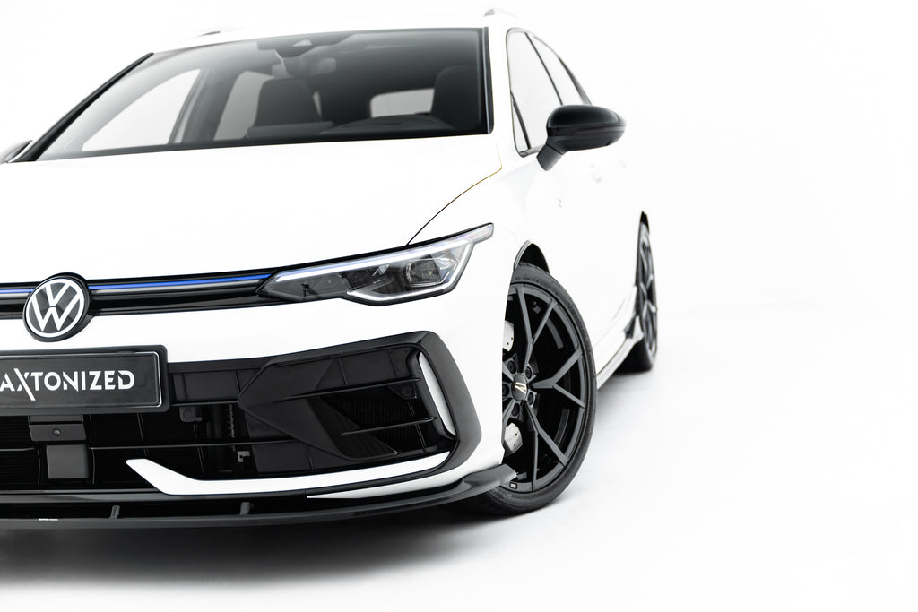 Lip Anteriore V.2 Volkswagen Golf R Station Wagon Mk8 Facelift — particolare della finitura