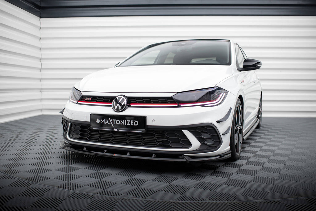 Lip Anteriore V.2 Volkswagen Polo GTI Mk6 Facelift — vista laterale