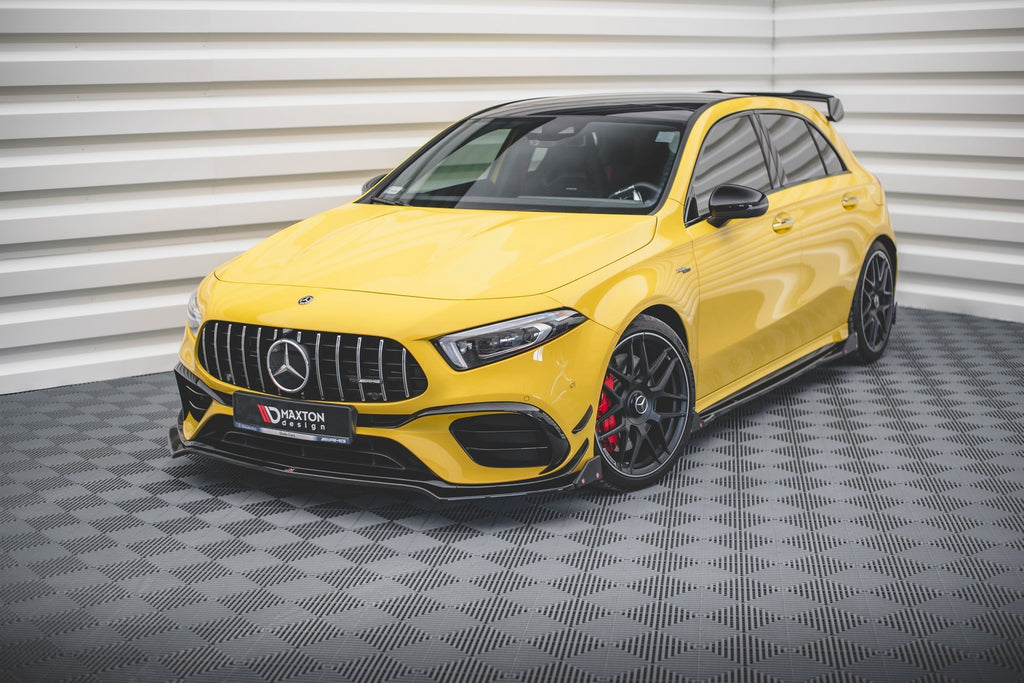 Lip Anteriore V.3 Mercedes Classe A 35 AMG W177 + Flap AMG 45 S Aero Pack — montato sulla vettura