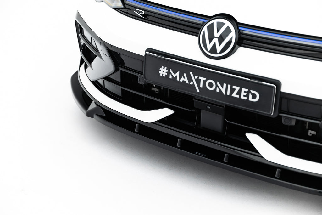 Lip Anteriore V.3 Volkswagen Golf R Station Wagon Mk8 Facelift — particolare della finitura