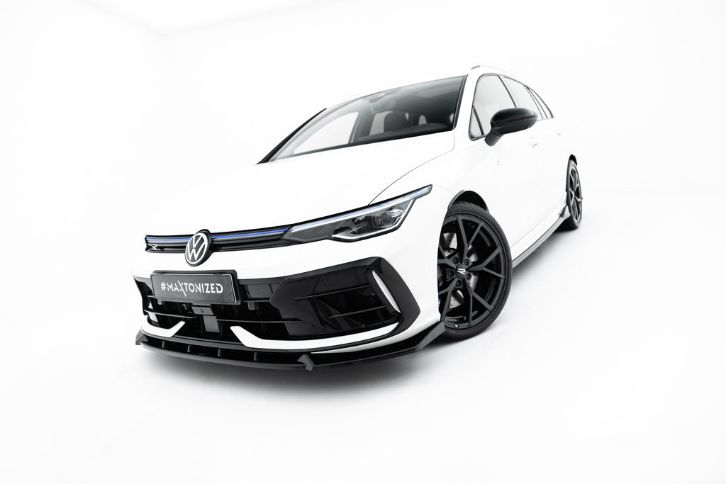 Lip Anteriore V.3 Volkswagen Golf R Station Wagon Mk8 Facelift — dettaglio del fissaggio