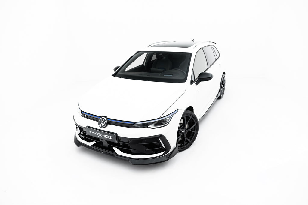 Lip Anteriore V.4 Volkswagen Golf R Station Wagon Mk8 Facelift — vista laterale