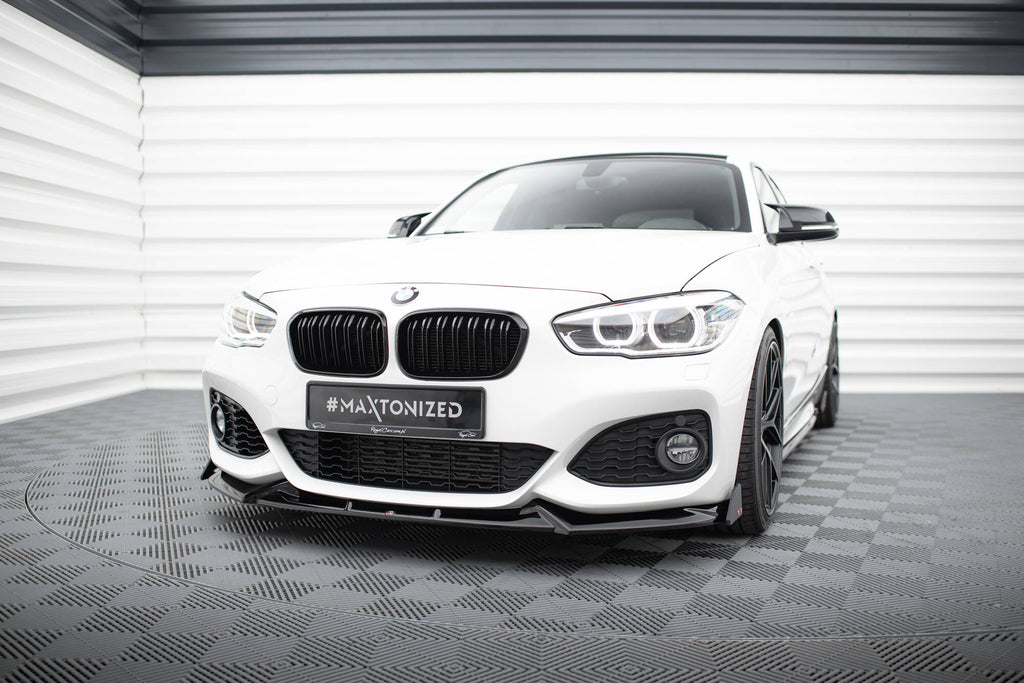 Lip Anteriore V.5 BMW Serie 1 F20 Facelift + Flap M-Pack / M140i — montato sulla vettura