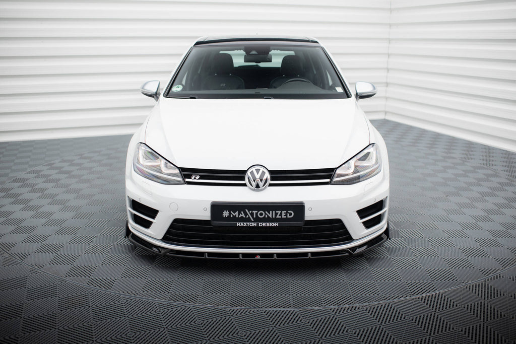Lip Anteriore V.5 Volkswagen Golf Mk7 + Flap R / R-Line — montato sulla vettura