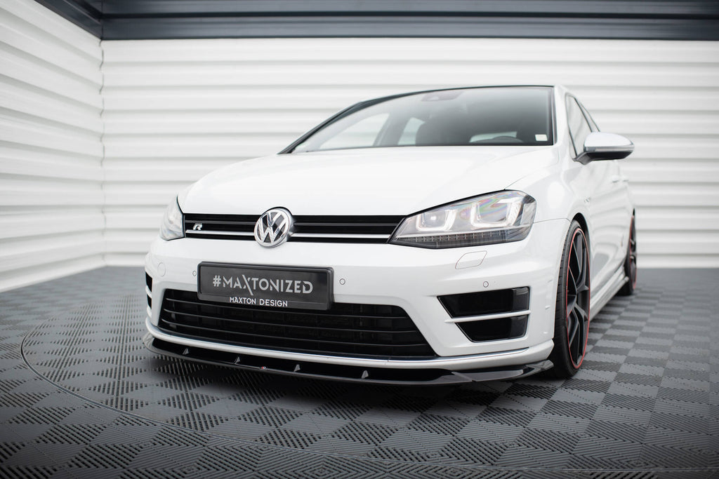 Lip Anteriore V.6 Volkswagen Golf Mk7 R / R-Line — montato sulla vettura
