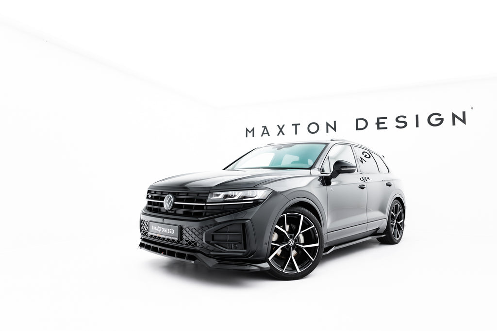 Lip Anteriore Volkswagen Touareg Mk3 Facelift R-Line — vista frontale