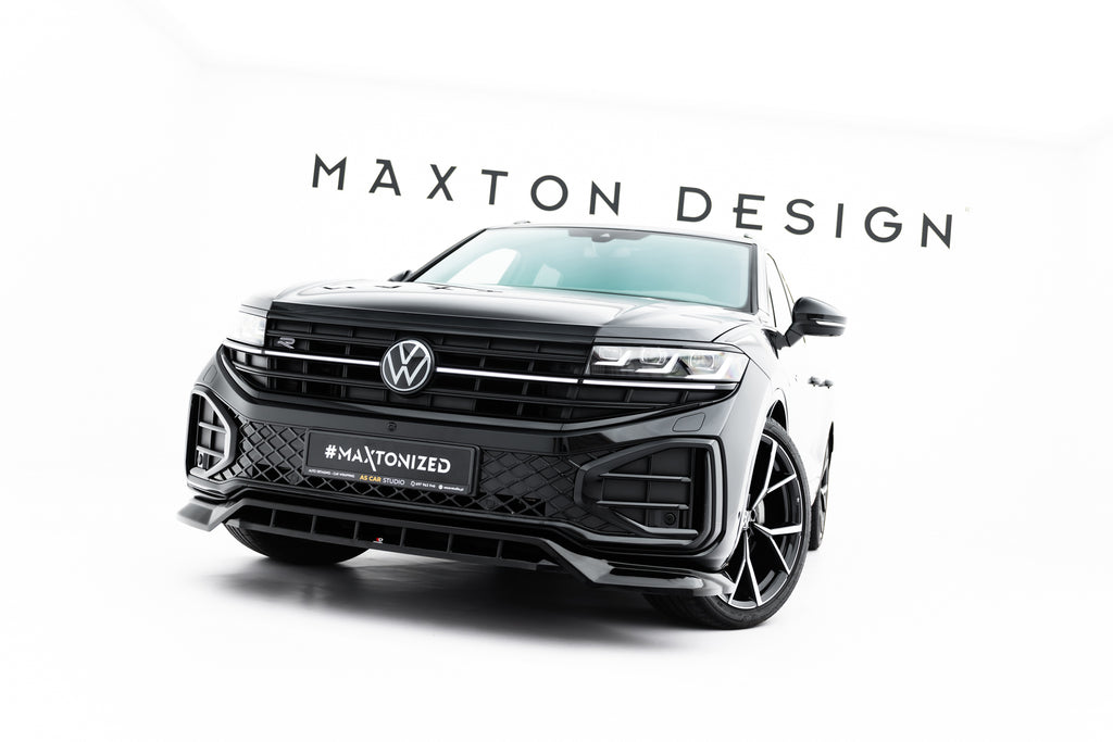 Lip Anteriore Volkswagen Touareg Mk3 Facelift R-Line — montato sulla vettura