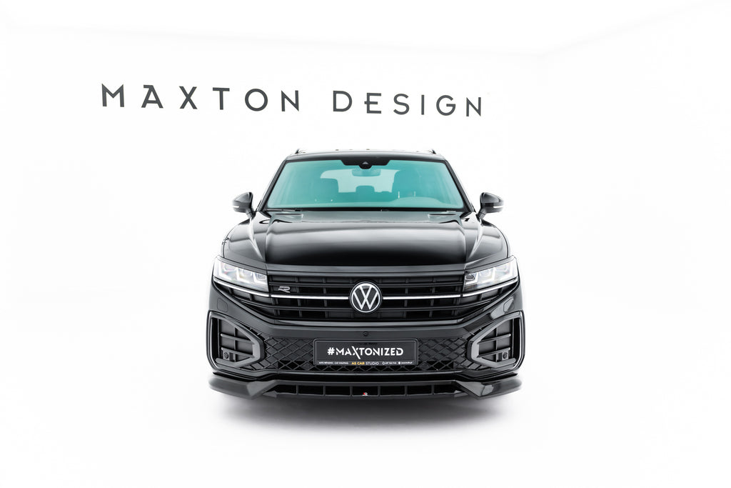 Lip Anteriore Volkswagen Touareg Mk3 Facelift R-Line — vista posteriore