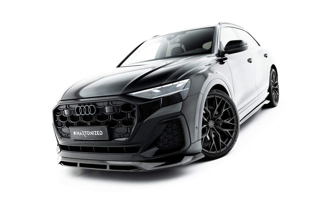 Lip Anteriore Audi Q8 4M Facelift S-Line in Fibra di Carbonio — dettaglio della superficie