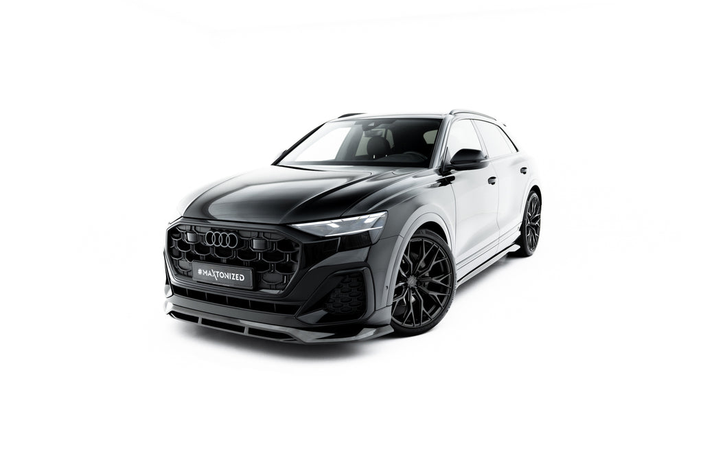 Lip Anteriore Audi Q8 4M Facelift S-Line in Fibra di Carbonio — dettaglio del profilo