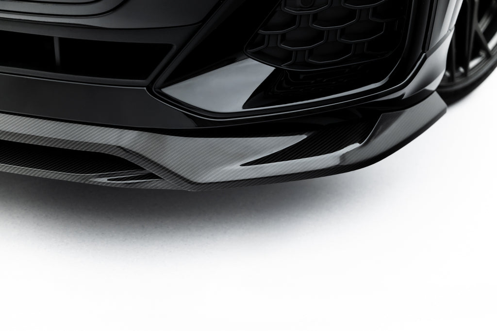 Lip Anteriore Audi Q8 4M Facelift S-Line in Fibra di Carbonio — vista posteriore