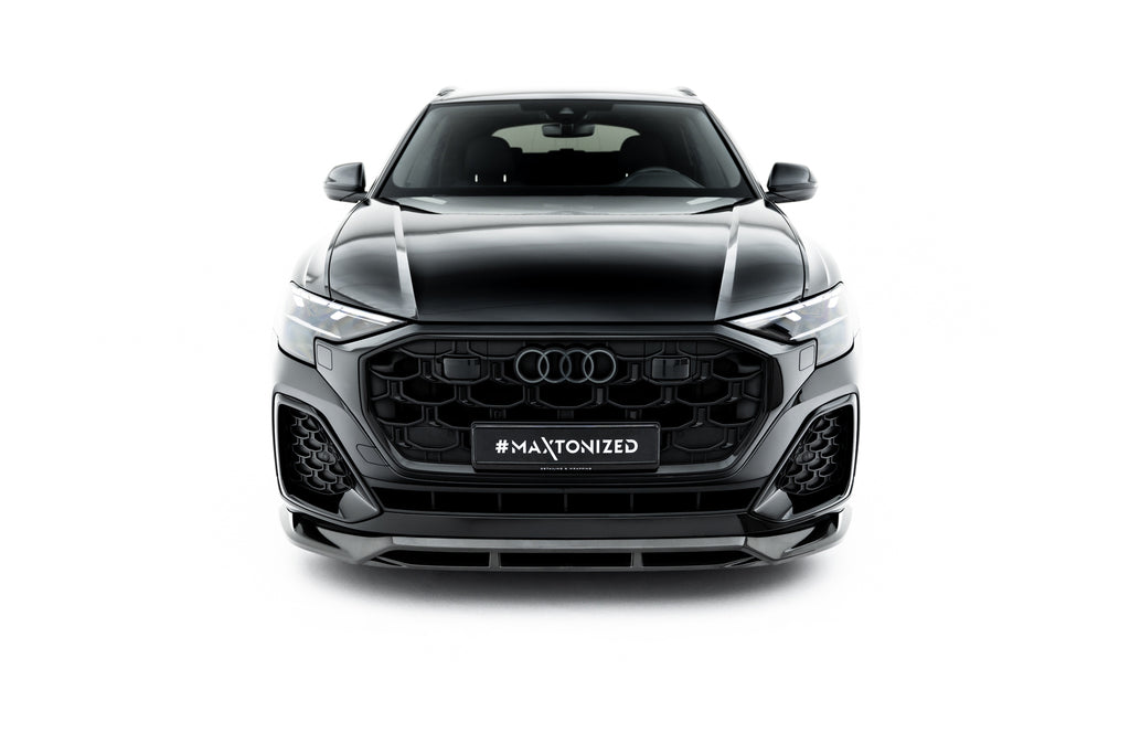 Lip Anteriore Audi Q8 4M Facelift S-Line in Fibra di Carbonio — vista angolata
