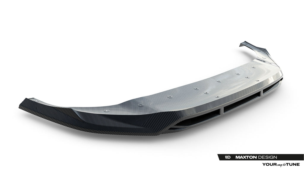 Lip Anteriore Audi Q8 4M Facelift S-Line in Fibra di Carbonio — particolare del bordo