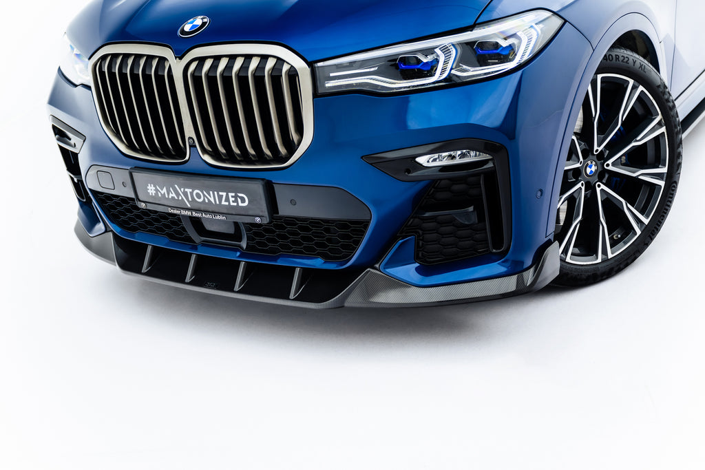 Lip Anteriore BMW X7 G07 M-Pack in Fibra di Carbonio — vista d'insieme