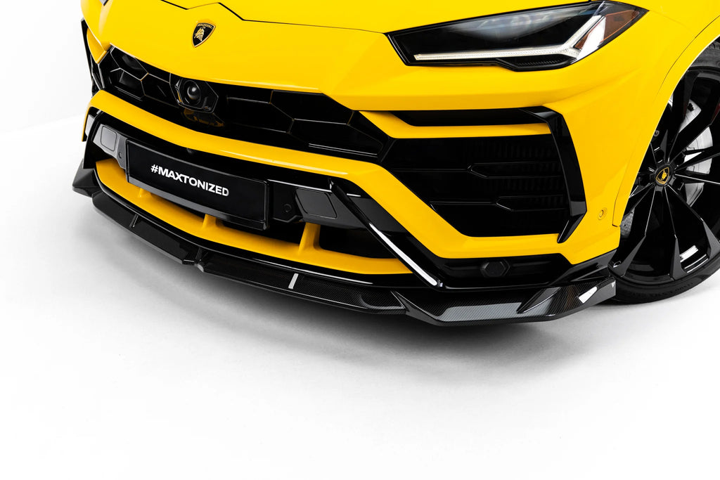 Lip Anteriore Lamborghini Urus Mk 1 in Fibra di Carbonio — montato sulla vettura