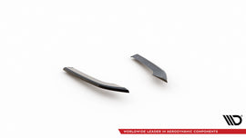 Splitter Laterali Posteriori Audi RS3 Sportback 8Y in Fibra di Carbonio — dettaglio del profilo