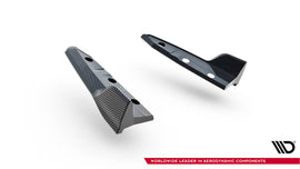 Splitter Laterali Posteriori Maxton Design compatibili con BMW X5 M F95 Facelift in Fibra di Carbonio — vista d'insieme