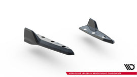Splitter Laterali Posteriori Maxton Design compatibili con BMW X5 M F95 Facelift in Fibra di Carbonio — dettaglio del profilo