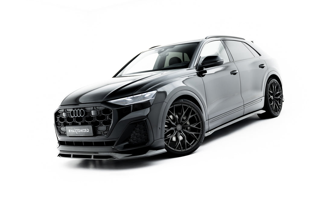 Diffusori Sotto Minigonne Audi Q8 4M Facelift S-Line in Fibra di Carbonio — particolare della finitura