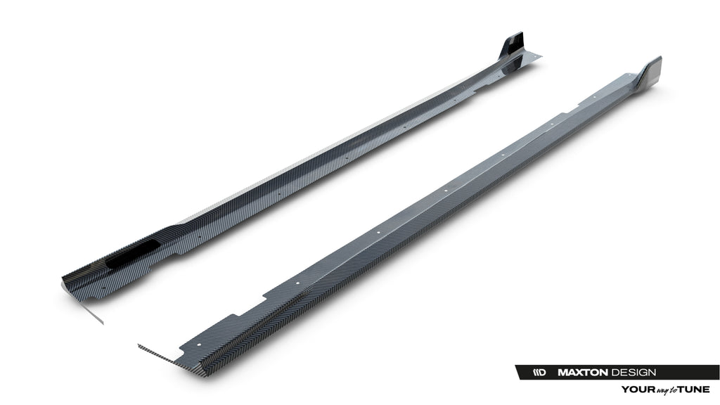 Diffusori Sotto Minigonne BMW X7 G07 M-Pack in Fibra di Carbonio — montato sulla vettura