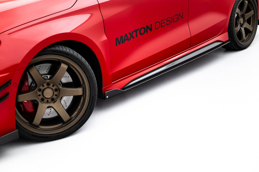 Diffusori Sotto Minigonne V.1 Audi RS3 8Y Facelift in Fibra di Carbonio — vista dall'alto
