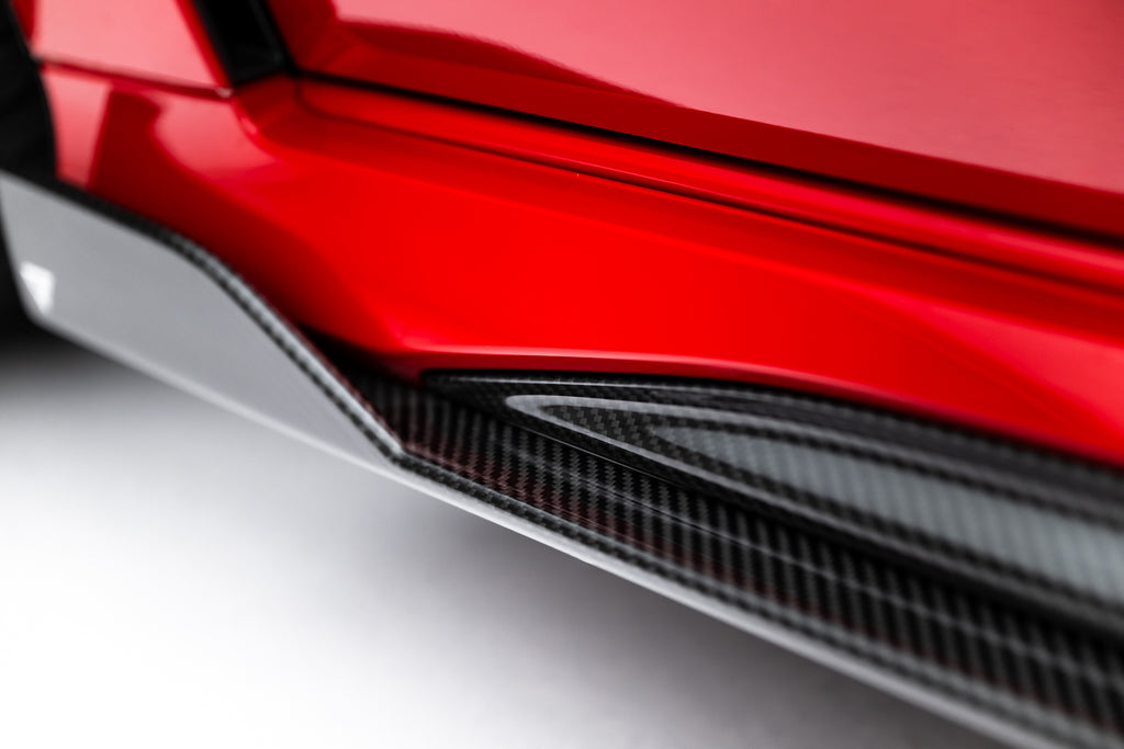Diffusori Sotto Minigonne V.1 Audi RS3 8Y Facelift in Fibra di Carbonio — montato sulla vettura