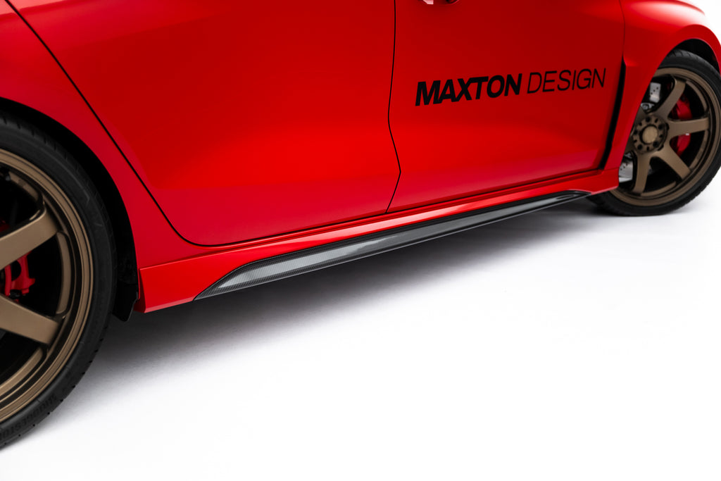 Diffusori Sotto Minigonne V.2 Audi RS3 8Y Facelift in Fibra di Carbonio — vista posteriore