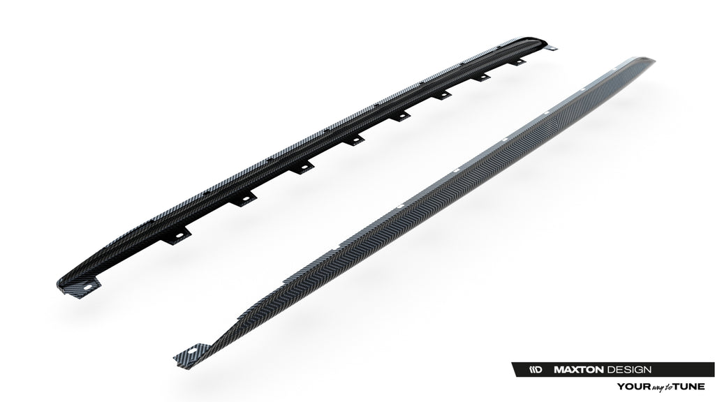 Diffusori Sotto Minigonne V.2 Audi RS3 8Y Facelift in Fibra di Carbonio — vista laterale