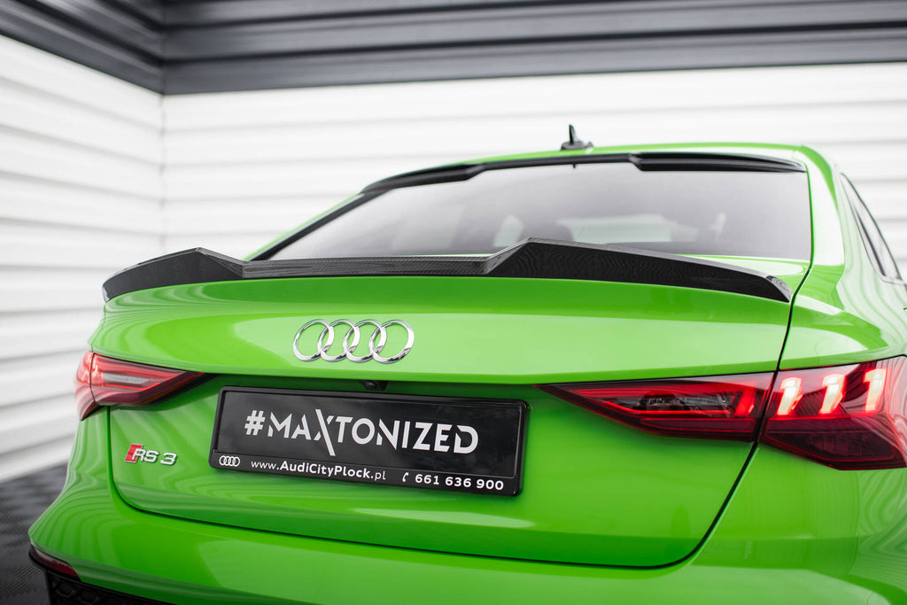 Estensione Spoiler Audi RS3 Berlina 8Y S-Line in Fibra di Carbonio — vista laterale