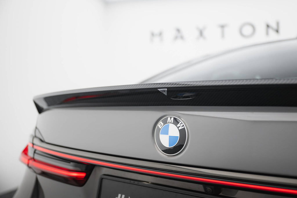 Alettone BMW Serie 7 G11 M-Pack in Fibra di Carbonio — vista laterale