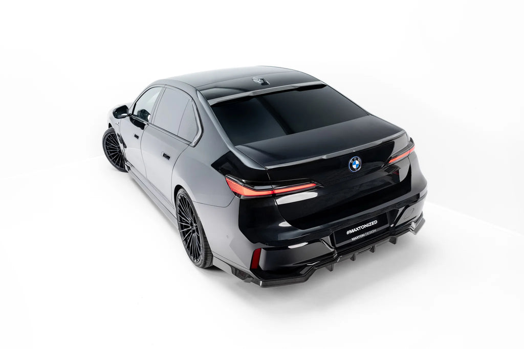 Estensione Spoiler BMW Serie 7 G70 i7 eDrive50 M-pack / i7 xDrive60 M-Pack / i7 M70 xDrive M-Pack — montato sulla vettura