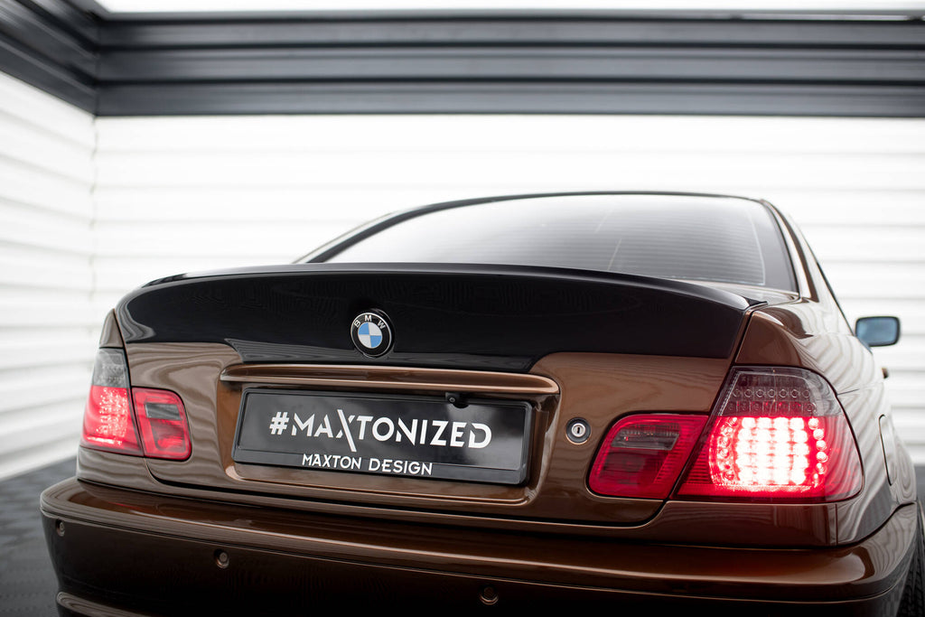 Alettone baule Maxton Design look M3 CSL per BMW Serie 3 E46 Coupé, ABS da verniciare — vista ravvicinata