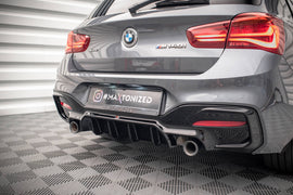 Diffusore posteriore Maxton Design per BMW Serie 1 M140i F20/F21 Facelift, ABS nero lucido — vista principale