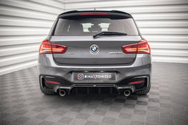 Diffusore posteriore Maxton Design compatibile con BMW Serie 1 M140i F20/F21 Facelift, ABS nero lucido — vista ravvicinata