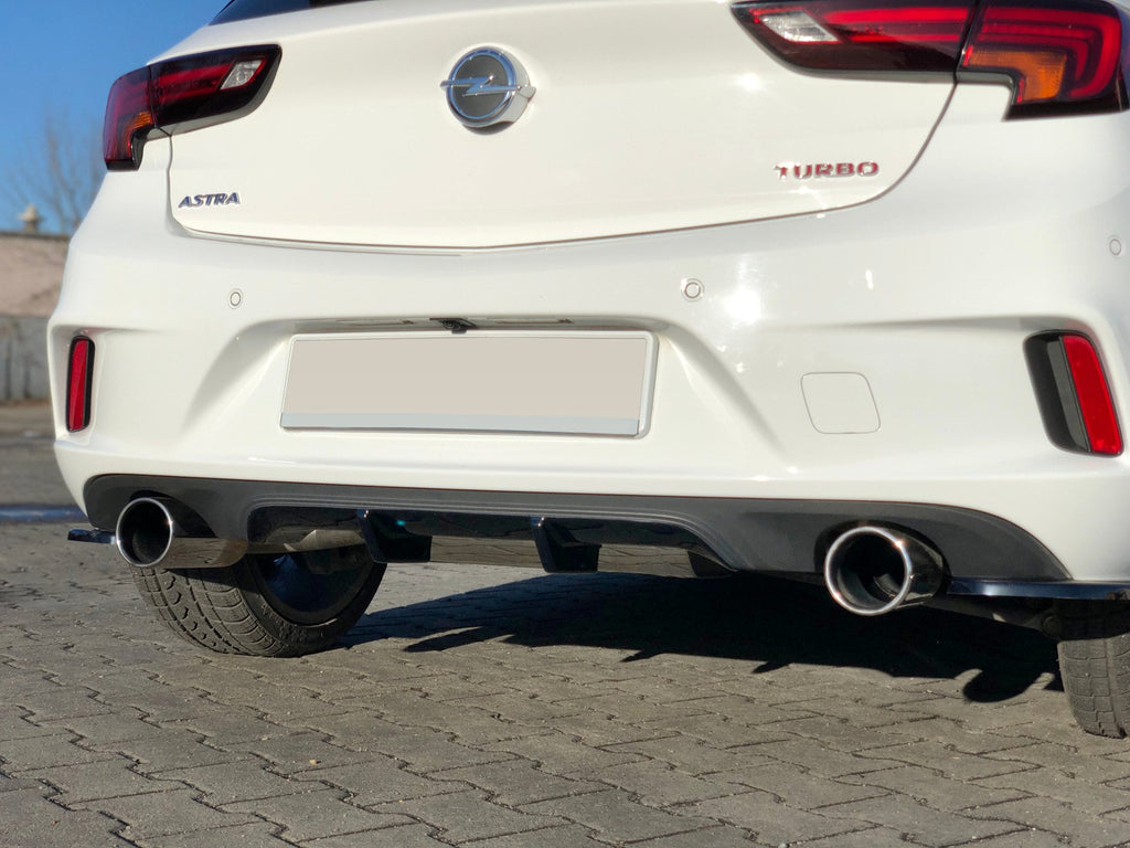Diffusore posteriore Maxton Design per Opel Astra K OPC-Line, ABS nero lucido