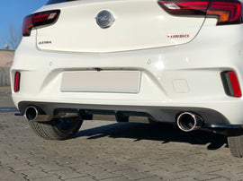 Diffusore posteriore Maxton Design per Opel Astra K OPC-Line, ABS nero lucido