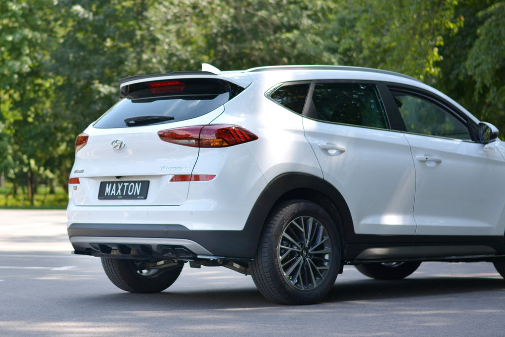 Dettaglio del diffusore posteriore in ABS per Hyundai Tucson Mk3