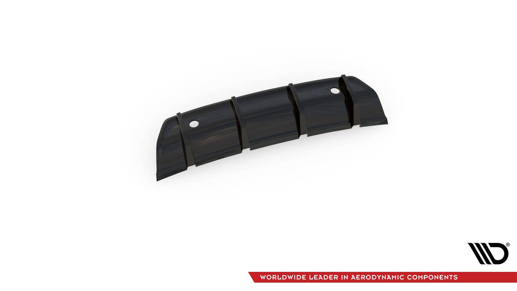 Diffusore posteriore Maxton Design in ABS nero lucido per Volvo V40 R-Design, vista d insieme