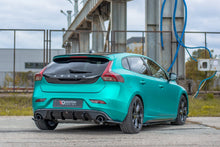Carica l'immagine nel visualizzatore di Gallery, Diffusore posteriore Maxton Design in ABS nero lucido per Volvo V40 R-Design, montato sul paraurti