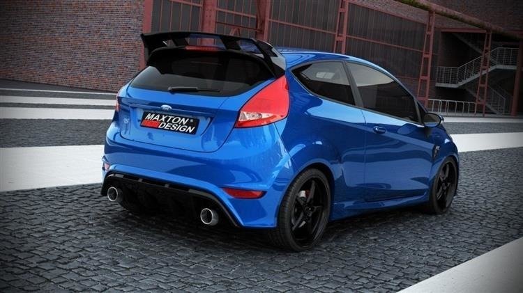 Paraurti posteriore RS Look in vetroresina per Ford Fiesta Mk7 - vista laterale
