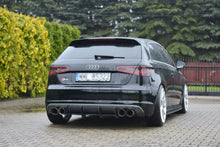 Carica l'immagine nel visualizzatore di Gallery, Diffusore posteriore Racing Maxton Design per Audi S3 8V Hatchback e Sportback — ABS nero opaco, vista di dettaglio
