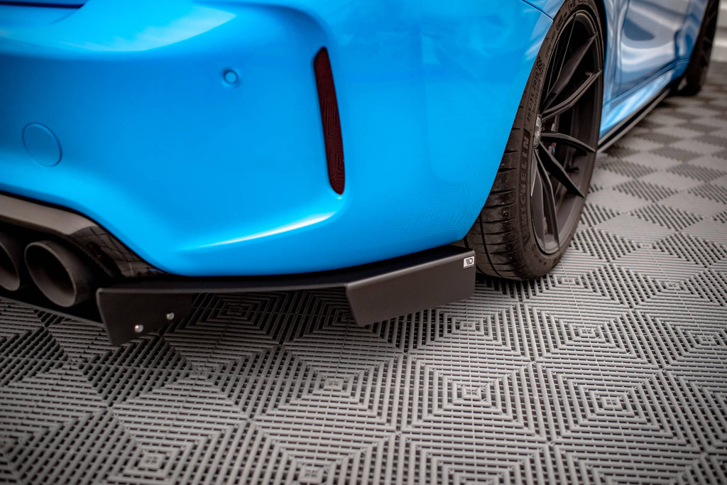 Vista laterale del diffusore posteriore Racing per BMW M2 F87