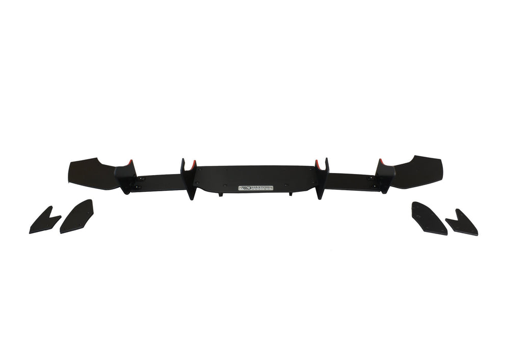 Diffusore posteriore V.2 Racing Maxton Design per Ford Fiesta ST Mk7 Facelift, ABS nero opaco — dettaglio del montaggio