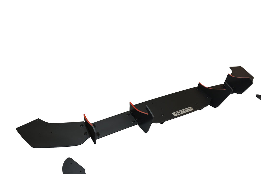 Diffusore posteriore V.2 Racing Maxton Design per Ford Fiesta ST Mk7 Facelift, ABS nero opaco: dettaglio della finitura