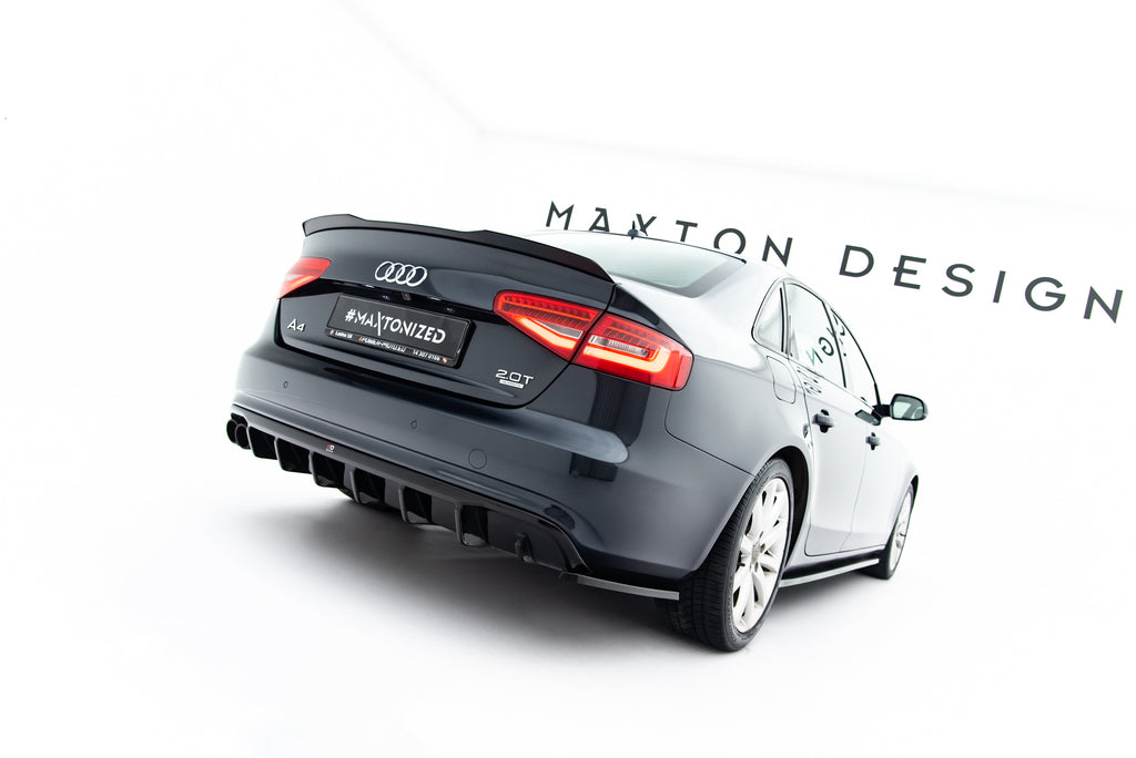 Splitter Laterali Posteriori V.2 Audi A4 B8 Facelift — vista laterale